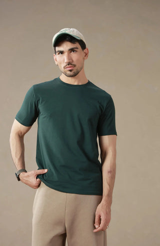 Manto 360° Tee – Forest Green, detail