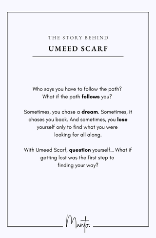 Umeed (Hope) - Orange & Teal Scarf